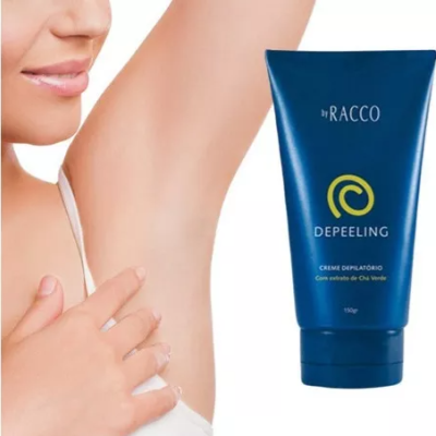 Creme&#x20;Depilat&#x00F3;rio,&#x20;Depila&#x00E7;&#x00E3;o&#x20;Em&#x20;Casa,&#x20;Depeeling&#x20;Racco&#x20;150g