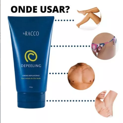 Creme Depilatório, Depilação Em Casa, Depeeling Racco 150g Creme Depilatório, Depilação Em Casa, Depeeling Racco 150g