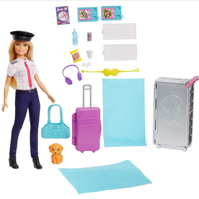 Barbie&#x20;Avi&#x00E3;o&#x20;de&#x20;Brinquedo&#x20;Rosa