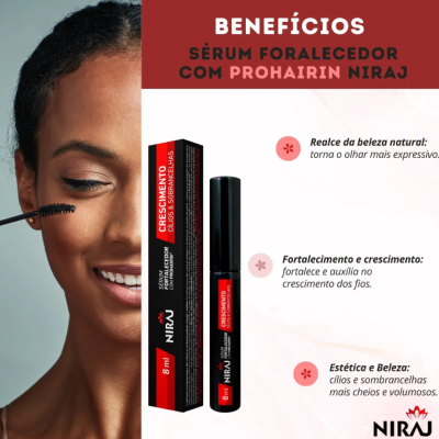Niraj Sérum Alongamento Fortalecedor Pestanas/Sobrancelha ✅PRONTA ENTREGA Niraj Sérum Alongamento Fortalecedor Pestanas/Sobrancelha ✅PRONTA ENTREGA