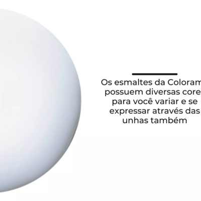 Kit Esmalte Colorama 8 Unidades Branco Natural
