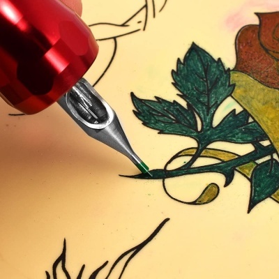 Kit Tattoo de Pontas de Tatuagem em Aço Inoxidável 22 Pontas