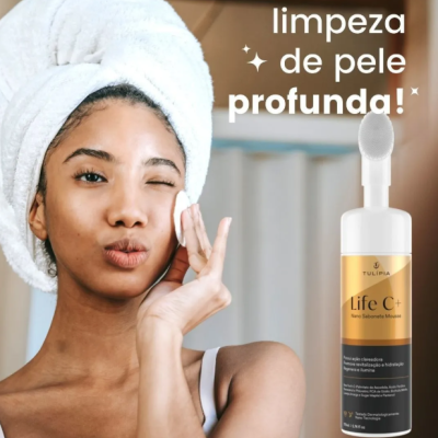 Sabonete Clareador Life C+ Mousse Nano Tulípia 150ml Sabonete Clareador Life C+ Mousse Nano Tulípia 150ml