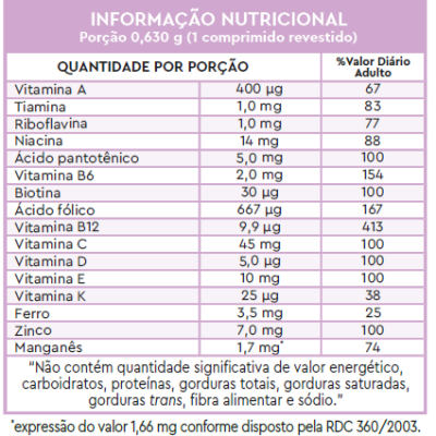 Multivitaminico Lavitan 50+ Mulher Multivitaminico Lavitan 50+ Mulher