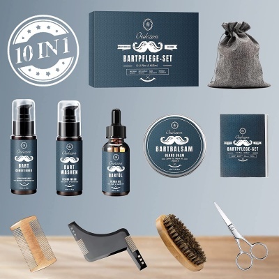 Kit de Cuidados de Barba 10 em 1