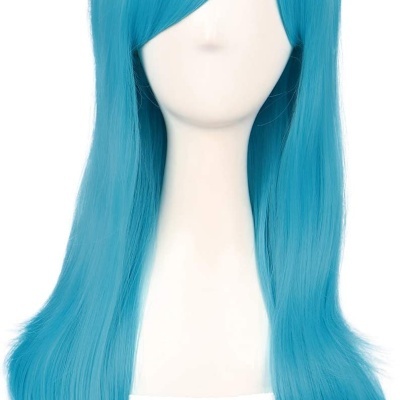 Peruca Feita de Fibra Kanekalon Várias Cores 60 cm