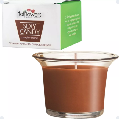 Hot Flowers Vela Beijável Aromática Massagem Relaxante Não Queima A Pele