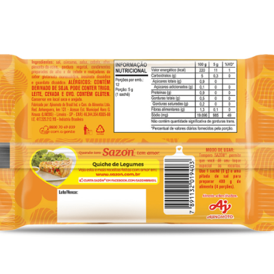 Tempero&#x20;Em&#x20;P&#x00F3;&#x20;SAZ&#x00D3;N&#x00AE;&#x20;Para&#x20;Legumes&#x20;60G&#x20;-12&#x20;Saquetas