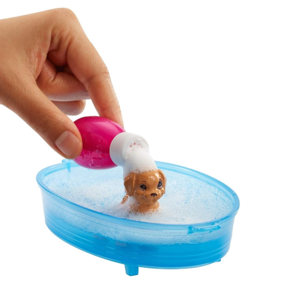 Barbie&#x20;Boneca&#x20;Loira&#x20;e&#x20;Conjunto&#x20;de&#x20;3&#x20;C&#x00E3;ezinhos&#x20;&#x2B;&#x20;Acess&#x00F3;rios