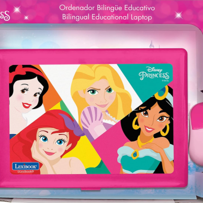 Princesas Disney Computador Educativo Bilíngue Espanhol/Inglês Brinquedo - 🎁Prenda
