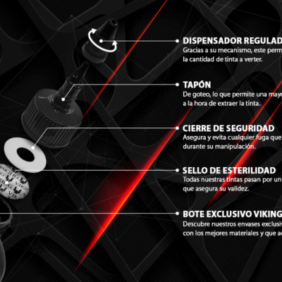 Kit&#x20;VIKING&#x20;Tinta&#x20;Vegan&#x20;BOREAL&#x20;para&#x20;Tattoo&#x20;30&#x20;ml