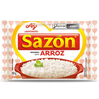 Tempero Em Pó SAZÓN Para Arroz 60G - 12 Saquetas