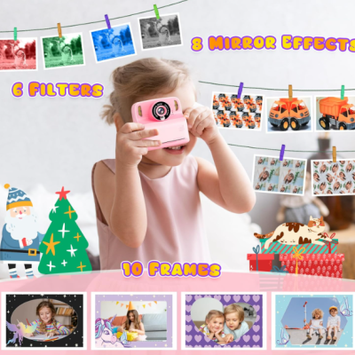 Câmara com Fotos Infantis Instantâneas com Rolo