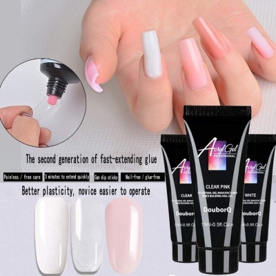 Kit de Unhas Polygel  + Mini Catalisador + 100 Extensões + Acessórios