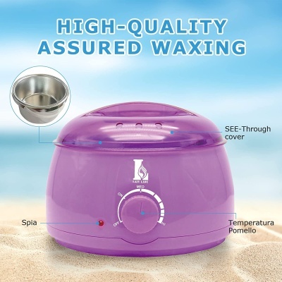 Kit Depilação Panela de Cera + 4 Ceras + 10 Espátulas