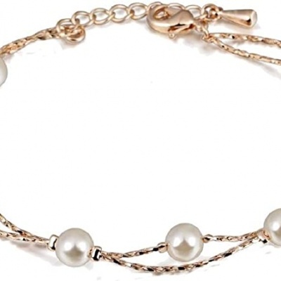 Kit&#x20;de&#x20;Joias&#x20;Brincos&#x20;&#x7C;&#x20;Colar&#x20;&#x7C;&#x20;Pulseira&#x20;&#x7C;&#x20;Banhado&#x20;a&#x20;Ouro&#x20;&#x7C;&#x20;P&#x00E9;rolas&#x20;Brancas