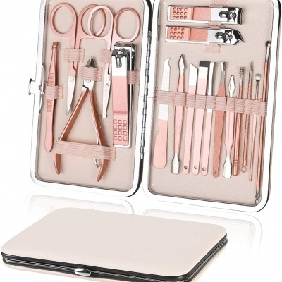 Kit&#x20;Manicure&#x20;Pedicure&#x20;18&#x20;Pe&#x00E7;as&#x20;Ferramentas
