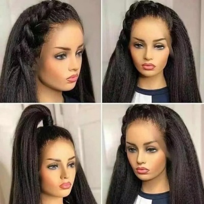 Peruca&#x20;Cabelo&#x20;Humano&#x20;Brasileiro&#x20;Virgem&#x20;45cm&#x20;150&#x25;&#x20;Densidade