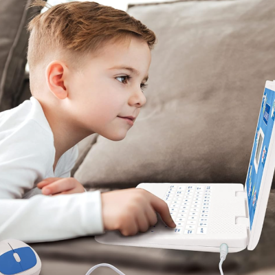 Computador Educativo Bilíngue Espanhol/Inglês Criança - 🎁Prenda