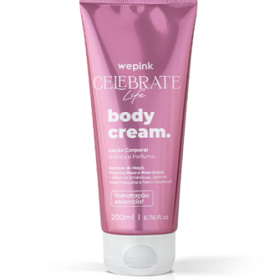 Body Cream Celebrate Life Hidratante 200ml - Wepink Body Cream Celebrate Life Hidratante 200ml - Wepink