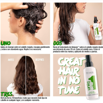 Revlon&#x20;Professional&#x20;UniqOne&#x20;Thermal&#x20;Hair&#x20;Protector&#x20;-&#x20;Ch&#x00E1;&#x20;Verde