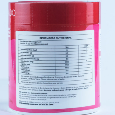Pré-Treino Big Boom 300g Sabor Frutas Vermelhas