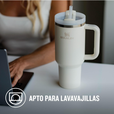 Stanley Cup Térmico Aço Inoxidável Bebidas Quentes e Frias - Cream Tonal