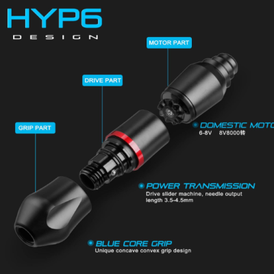 Kit de Tatuagem sem Fios - Pen Giratória Fonte de Alimentação Iniciante ✅PRONTA ENTREGA