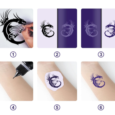 Papel de Transferência de Tatuagem 45 Peças