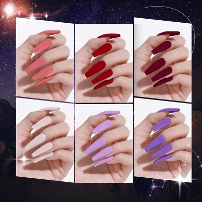 kit Vernizes em Gel Manicure Pedicure 10 Cores Rosa Roxo Nude