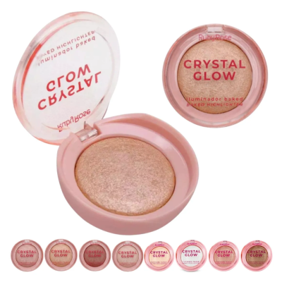 Iluminador Crystal Glow Baked Brilho Radiante Ruby Rose