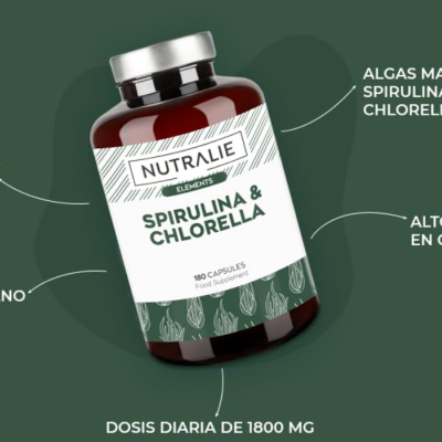 Spirulina e Chlorella, 1800mg Detox, Energy, Efeito Saciante, Vegan, 180 Cápsulas ✅PRONTA ENTREGA Spirulina e Chlorella, 1800mg Detox, Energy, Efeito Saciante, Vegan, 180 Cápsulas ✅PRONTA ENTREGA