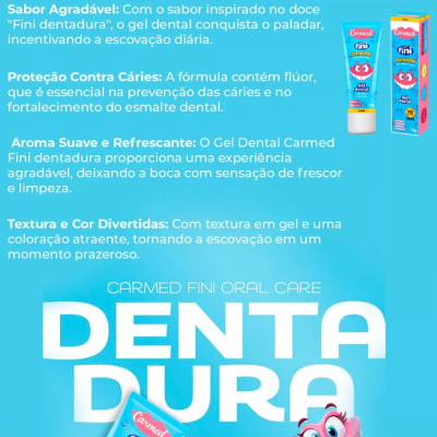 Gel Dental Carmed Dentadura 70g ✅PRONTA ENTREGA Gel Dental Carmed Dentadura 70g ✅PRONTA ENTREGA