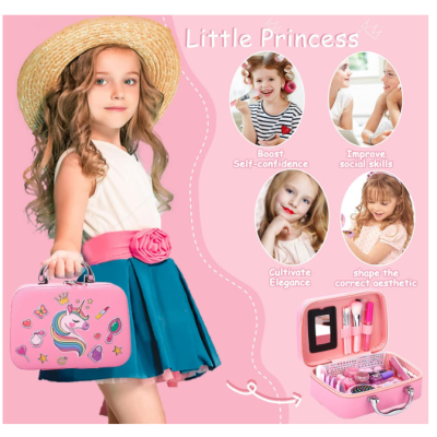 🎁Kit de Maquilhagem de Verdade para Meninas de 3 a 8 Anos 🎁Kit de Maquilhagem de Verdade para Meninas de 3 a 8 Anos