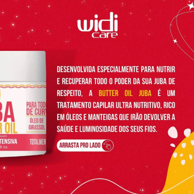 Mascara Widi Care Juba Butter Oil Manteiga 500g