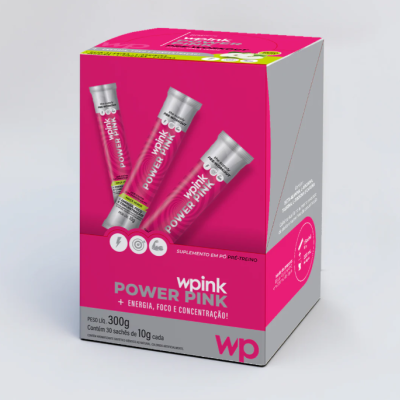 Power Pink Maçã Verde Saquetas - Pré-Treino - Wepink Validade 10.2025