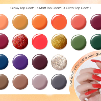 Kit&#x20;24&#x20;Vernizes&#x20;em&#x20;Gel&#x20;-&#x20;Laranja&#x20;Vermelho&#x20;Dourado&#x20;Verde&#x20;Azul&#x20;Violeta&#x20;Marrom&#x20;Cinza&#x20;&#x2705;PRONTA&#x20;ENTREGA