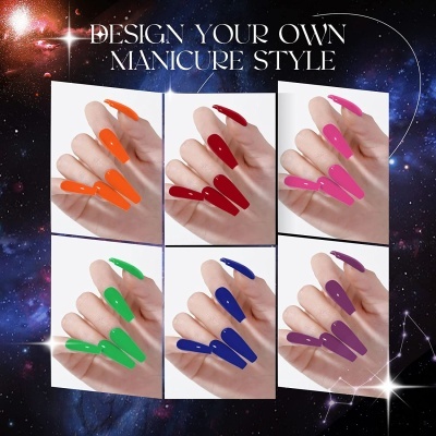 kit Vernizes em Gel Manicure Pedicure 10Un Série de Cores Néon