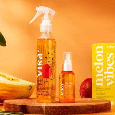 Virá - Glow Vibes Duo Finalizadores Essencial + Kit Peach Glow Hidronutrição Virá - Glow Vibes Duo Finalizadores Essencial + Kit Peach Glow Hidronutrição