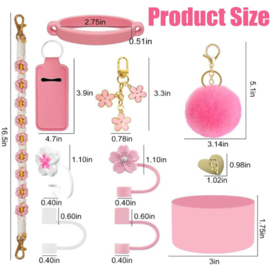 Kit&#x20;de&#x20;Acess&#x00F3;rios&#x20;para&#x20;Canecas&#x20;Stanley&#x20;Rosa,&#x20;Decora&#x00E7;&#x00E3;o&#x20;para&#x20;Copos&#x20;Stanley&#x20;&#x2705;PRONTA&#x20;ENTREGA
