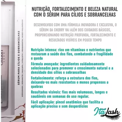 Sérum para Pestanas e Sobrancelhas Cherry Lash 4ml