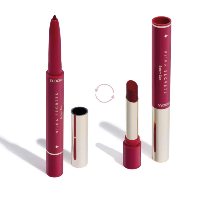 Batom Avelã Duo Perfect Match Niina Secrets 1,65g Batom Avelã Duo Perfect Match Niina Secrets 1,65g