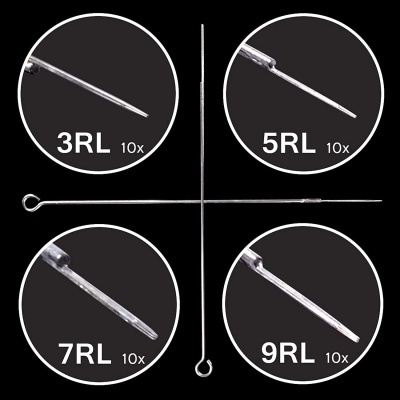 Kit&#x20;Mix&#x20;Agulhas&#x20;de&#x20;Tatuagem&#x20;Est&#x00E9;reis&#x20;Descart&#x00E1;veis&#x20;50&#x20;Pe&#x00E7;as