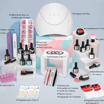 Kit 3 - Unhas Gel com Catalisador UV/LED – 12 Cores Vernizes Gel, Base, Top Coat Fosco e Brilhante ✅PRONTA ENTREGA