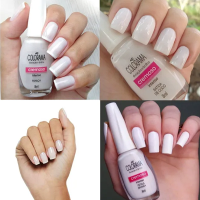 Kit Esmaltes Colorama Francesinha Tons Branco E Oleo Secante Kit Esmaltes Colorama Francesinha Tons Branco E Oleo Secante