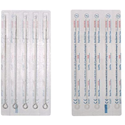 Kit Tattoo Agulhas Descartáveis Esterilizadas 1RL 3RL 5RL 7RL 9RL 50ST