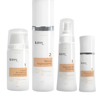 Kit&#x20;Start&#x20;Kirey&#x20;Pro&#x20;Limpeza,&#x20;T&#x00F4;nico,&#x20;Espuma&#x20;E&#x20;Finalizante