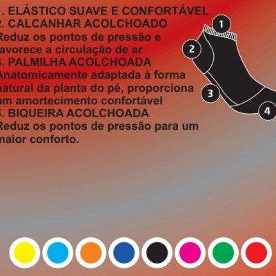 Soquete de Compressão Desportivo