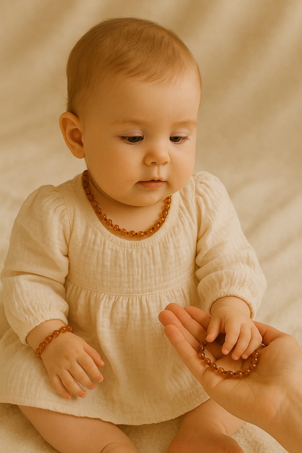 Colar/Pulseira de Ambar para bebés