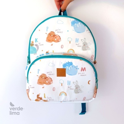 Mochila infantil - Raincoat alfabeto dos animais